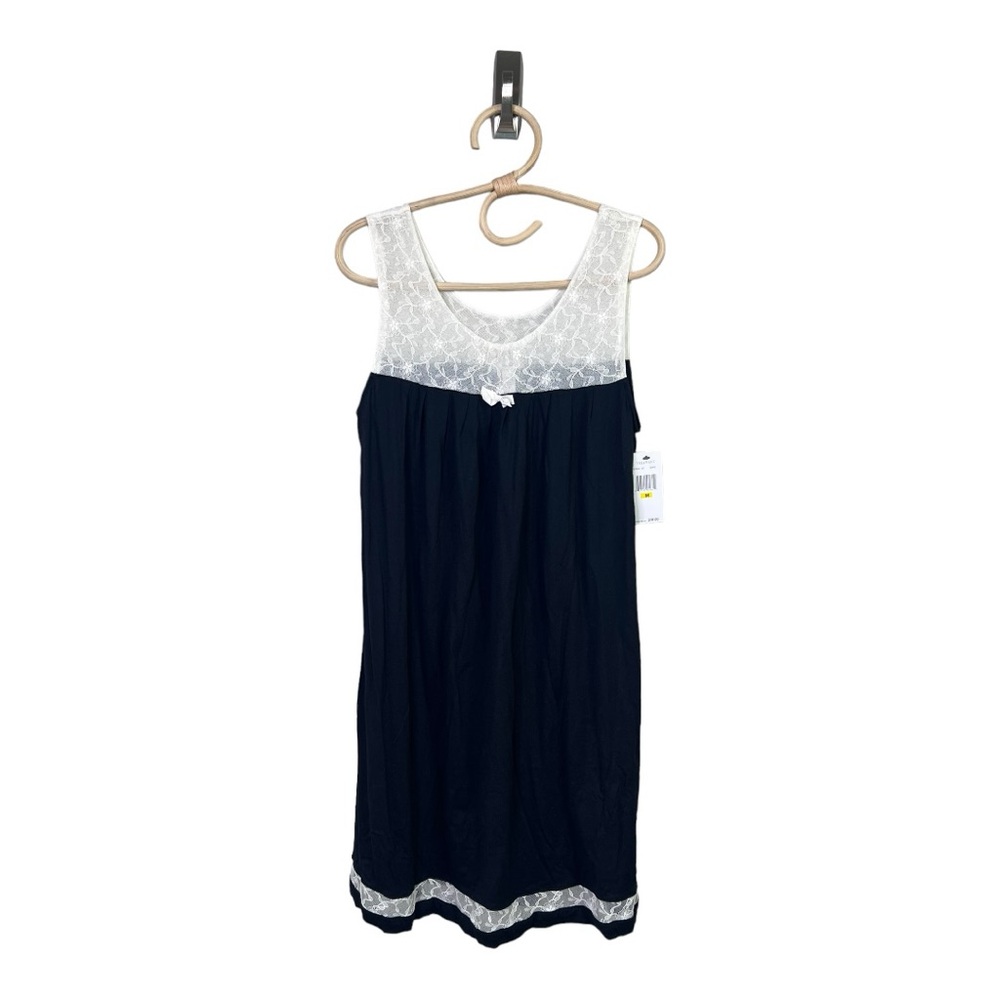 Elegant Black and White Women's Nightgown
